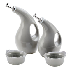 EVOO Bottle and Ramekin Dipper Set