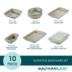 10-Piece Nonstick Bakeware Set