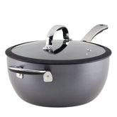 4.5-Quart Cook + Create Hard Anodized Nonstick Saucier Pan with Lid and Helper Handle