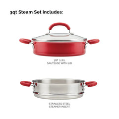 3-Quart Nonstick Induction Steamer Set