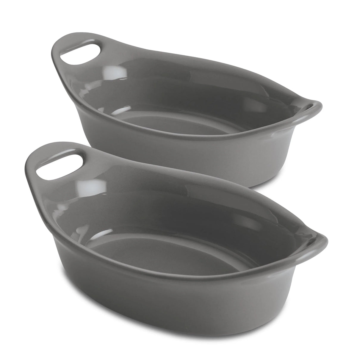 2-Piece 12-Ounce Oval Ceramic Au Gratin Set