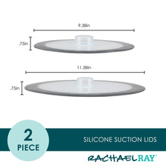 2-Piece Silicone Suction Lid Set