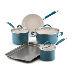 8-Piece Ceramic Nonstick Cookware Set