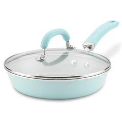 9.5-Inch Nonstick Induction Covered Deep Frying Pan