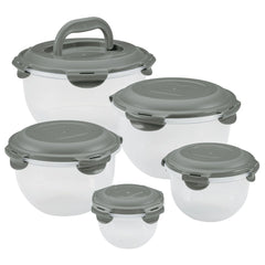 10-Piece Round Nestable Food Storage Containers