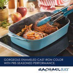 9-Inch x 13-Inch NITRO Cast Iron Roasting Pan