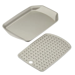 11-Inch x 17-Inch Nonstick Crisper Pan with Insert