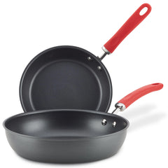 9.5-Inch and 11.75-Inch Hard Anodized Nonstick Induction Frying Pan Set