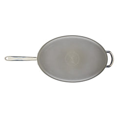 5-Quart Professional Hard Anodized Nonstick Oval Sauté Pan with Lid