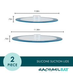 2-Piece Silicone Suction Lid Set
