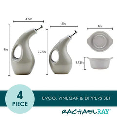 EVOO Bottle and Ramekin Dipper Set